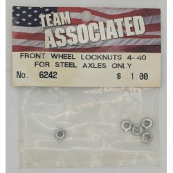 Team Associated Front Wheel Locknuts 4-40
